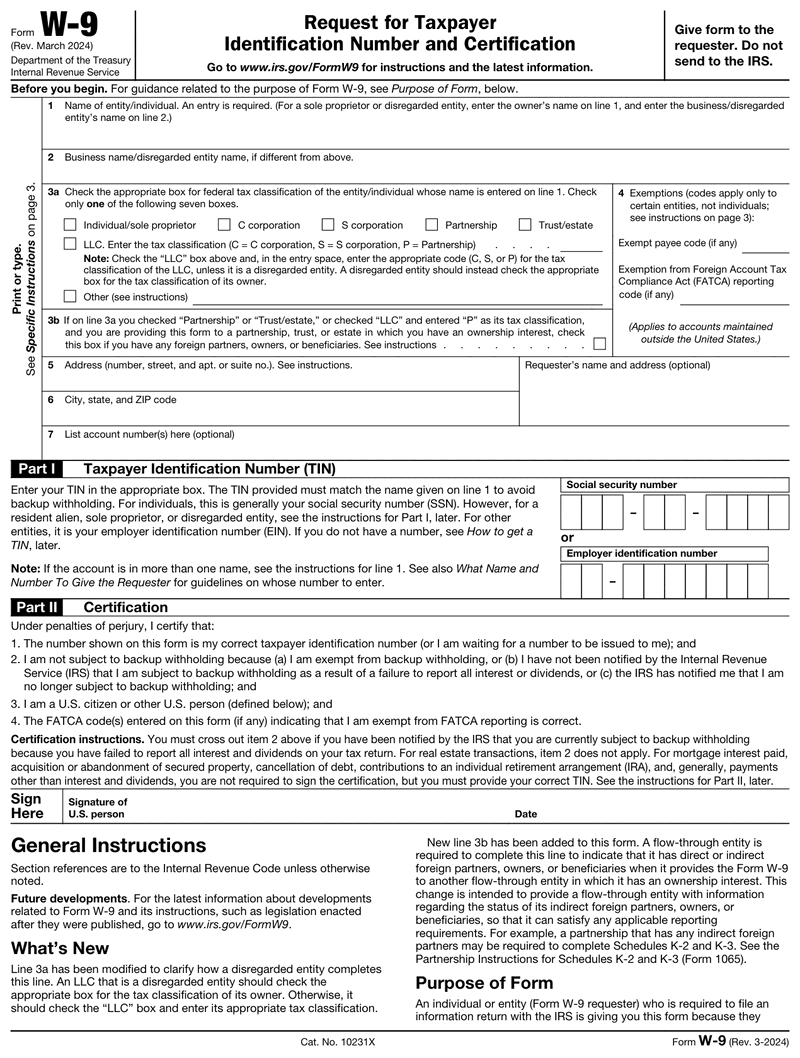 Form W-9 preview – Paystubs.net