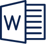 a microsoft word icon