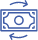 blue dollar money icon