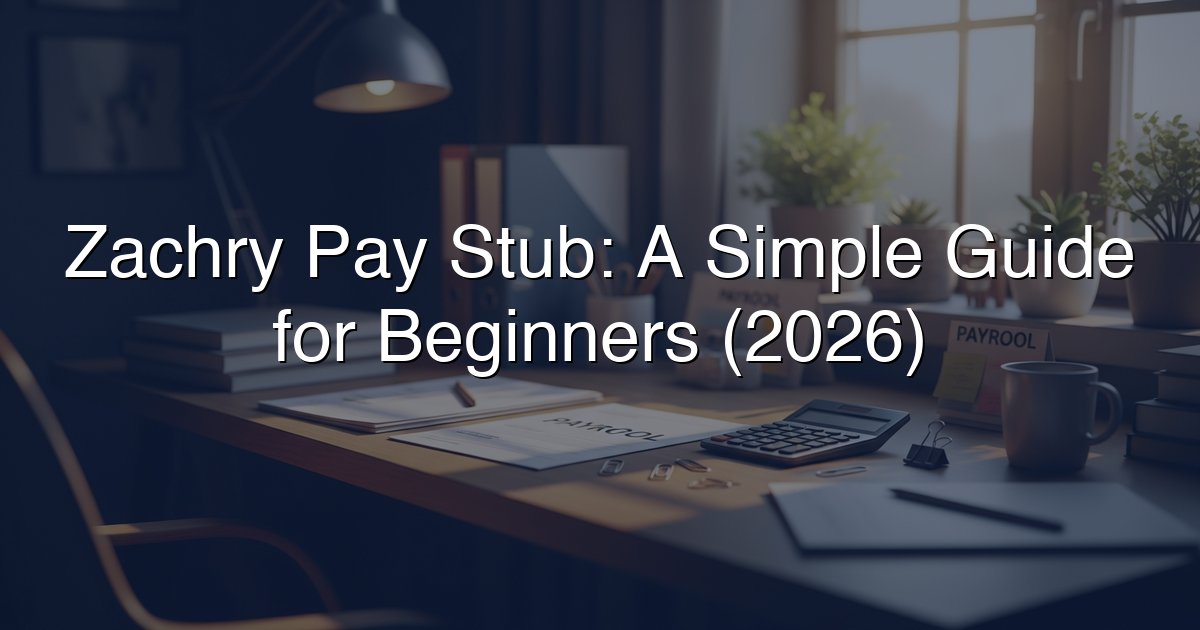 Zachry Pay Stub: A Simple Guide for Beginners (2026)