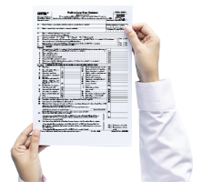 Filling in a Form 1040 Schedule C