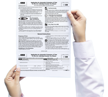 Filling in a Form 4868
