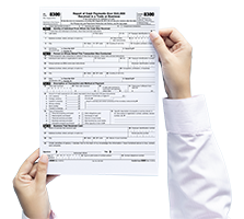 Filling in a Form 8300